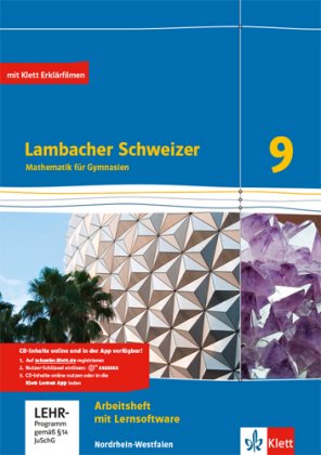 Lambacher Schweizer Mathematik 9 - G8. Ausgabe Nordrhein-Westfalen: Arbeitsheft mit Lernsoftare