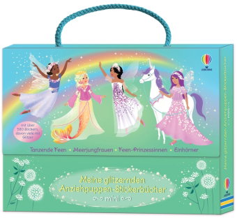 Meine glitzernden Anziehpuppen-Stickerbücher mini