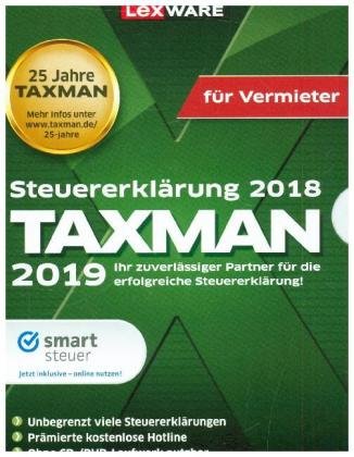 Taxman 2019 für Vermieter, 1 CD-ROM