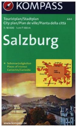 KOMPASS Stadtplan Salzburg 1:10.000