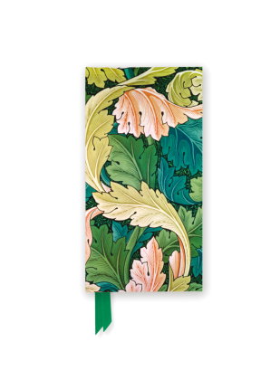 Schmales Hardcover-Notizbuch: William Morris, Akanthus