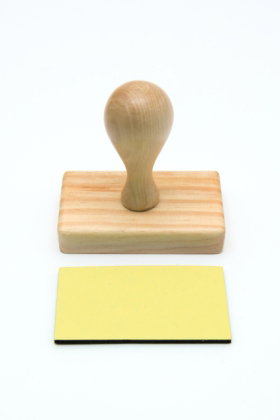 Holzstempelgriff, rechteckig