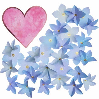 Papierblüten Bastelset, 150 Stk., FSC MIX