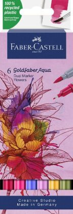 Gofa Aqua Dual Marker Blumen 6x