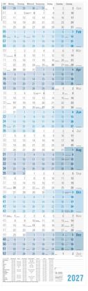 Wandkalender hochkant 2027