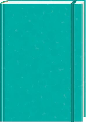 Anaconda Notizbuch/Notebook/Blank Book, punktiert, textiles Gummiband, grün, Hardcover (A5), 120g/m²