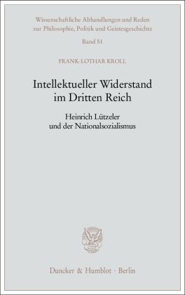 Intellektueller Widerstand im Dritten Reich