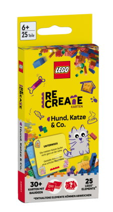 LEGO® - ReCreate Karten - Hund, Katze & Co., m. 1 Beilage