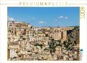 CALVENDO Puzzle Matera mit dem Sasso Barisano | 1000 Teile Lege-Größe 64x48cm Foto-Puzzle für glückl