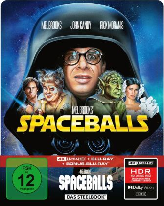 Spaceballs - Mel Brooks verrückte Raumfahrt, 1 4K UHD-Blu-ray + 2 Blu-ray (Limitiertes 3-Disc-Steel