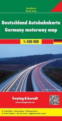 Freytag & Berndt Autokarte Deutschland, Autobahnkarte; Alemania, mapa de autopistas. Duitsland wegen