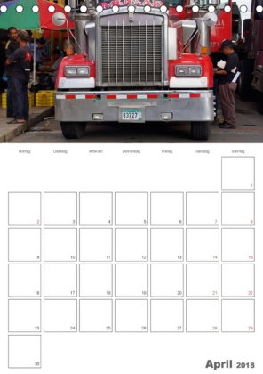 Monster Trucks Mittelamerikas (Tischkalender 2018 DIN A5 hoch)