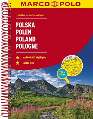 MARCO POLO Reiseatlas Polen 1:300.000. Polska / Poland / Pologne