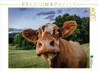 CALVENDO Puzzle Fleckvieh | 2000 Teile Lege-Größe 90x67cm Foto-Puzzle für glückliche Stunden