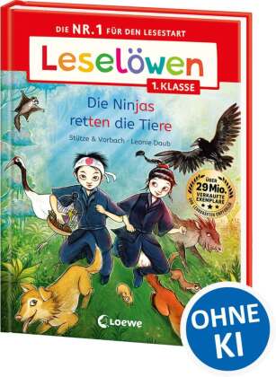 Leselöwen 1. Klasse - Die Ninjas retten die Tiere