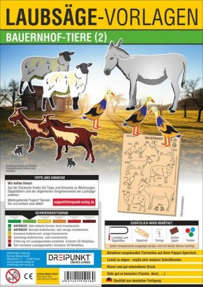 Laubsägevorlage Bauernhof-Tiere. .2. .2