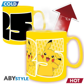 POKEMON - Mug Heat Change - 460 ml - Pikachu 25 - CB box