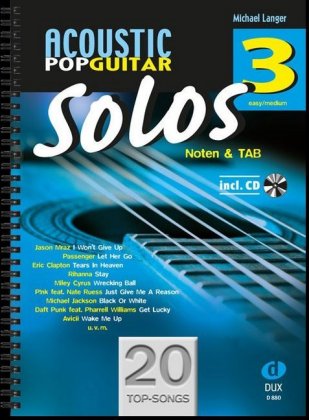 Acoustic Pop Guitar Solos, m. Audio-CD. Bd.3