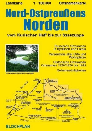 Landkarte Nord-Ostpreußens Norden