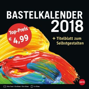 Bastelkalender klein schwarz 2018