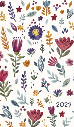Taschenkalender Youngtimer Flowers 2027