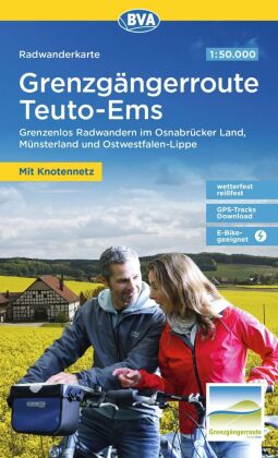 BVA Radwanderkarte Grenzgängerroute Teuto-Ems 1:50.000