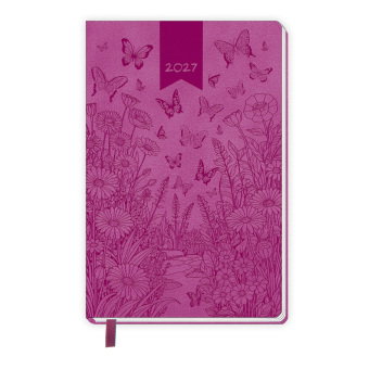 TRÖTSCH - Taschenkalender A7 Soft Touch Schmetterlinge 2027