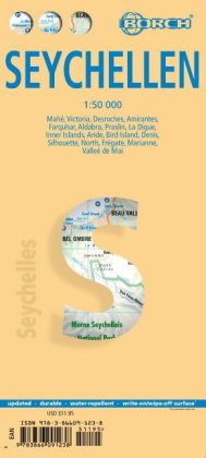 Borch Map Seychellen / Seychelles