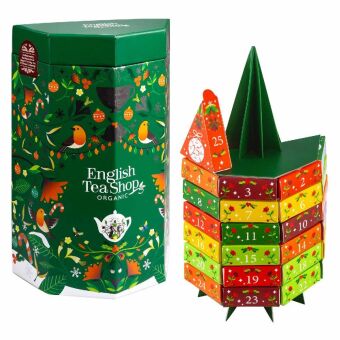 Tee Adventskalender "Tannenbaum", BIO, 25 Pyramidenbeutel
