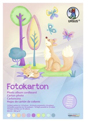 Fotokarton-Block "pastell", DIN A4