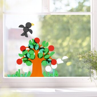 Bastelset - Fensterbild Jahreszeiten