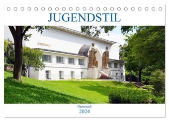 Jugendstil - Darmstadt (Tischkalender 2024 DIN A5 quer), CALVENDO Monatskalender