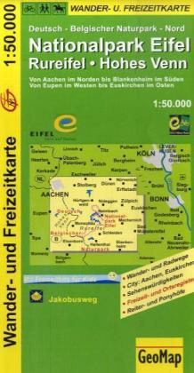 Nationalpark Eifel, Rureifel, Hohes Venn Wander- und Freizeitkarte