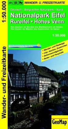 Nationalpark Eifel, Rureifel, Hohes Venn Wander- und Freizeitkarte