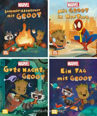 Nelson Mini-Bücher: 4er Marvel: Guardians of the Galaxy 1-4