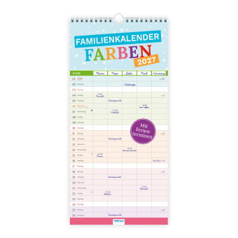 TRÖTSCH - Familienkalender Farben 2027