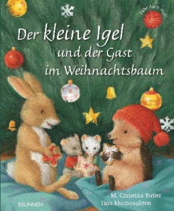 Der kleine Igel und der Gast im Weihnachtsbaum