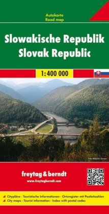 Freytag & Berndt Autokarte Slowakische Republik. Slowak Republic. Slovenska republika; Repubblica Sl