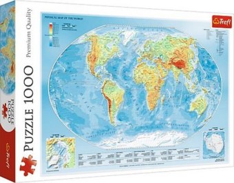 Physische Weltkarte (Puzzle)