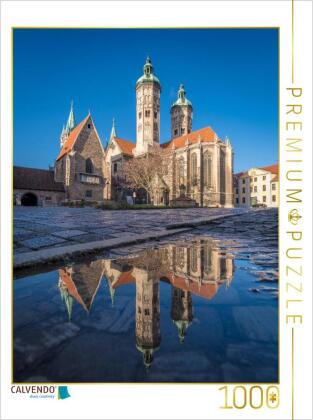 CALVENDO Puzzle Naumburger Dom im Spiegel | 1000 Teile Lege-Größe 64x48cm Foto-Puzzle für glückliche