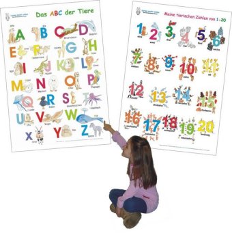 Das ABC der Tiere + Meine tierischen Zahlen von 1-20 im Set, 2 Teile