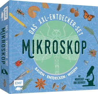 Das XXL-Entdecker-Set - Mikroskop: Mit Mikroskop, Linsen und Objektträgern + Sachbuch mit fasziniere