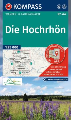 KOMPASS Wanderkarte 462 Die Hochrhön 1:25.000
