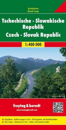 Freytag & Berndt Autokarte Tschechische, Slowakische Republik. República Checa, Eslovaquia. Tsjechie