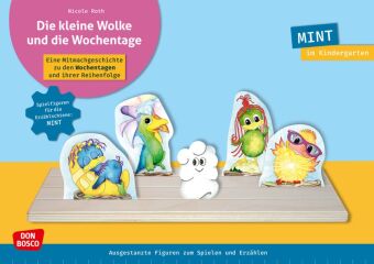 Die kleine Wolke und die Wochentage. Erzählschienen-Figurenset, m. 1 Beilage