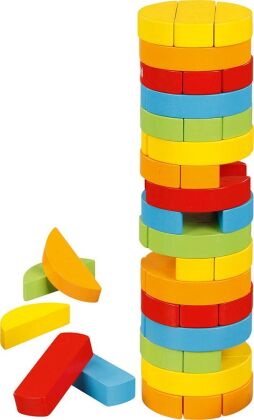 Geschicklichkeitsspiel Wackelturm, rund (Kinderspiel)