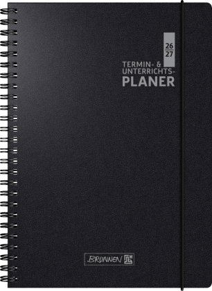 Termin- & Unterrichtsplaner 2026/2027 A4, Kunststoff, schwarz