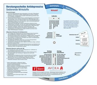 Beratungsscheibe Antidepressiva