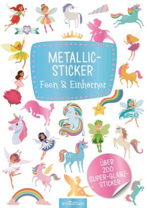 Metallic-Sticker - Feen & Einhörner