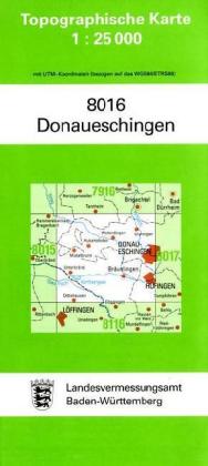 Topographische Karte Baden-Württemberg Donaueschingen